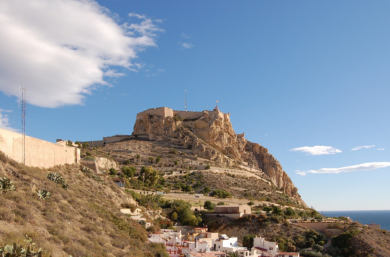 Santa Bárbara Castle on Mount Benacantil above Alicante
